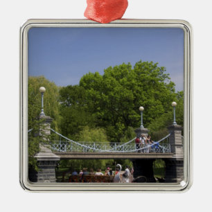 USA, New England, Massachusetts, Boston, 2 Metal Tree Decoration