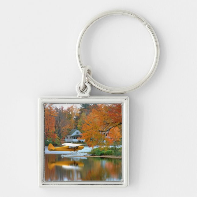 USA, New England, New Hampshire. Float Plane Key Ring (Front)