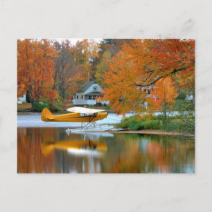 USA, New England, New Hampshire. Float Plane Postcard