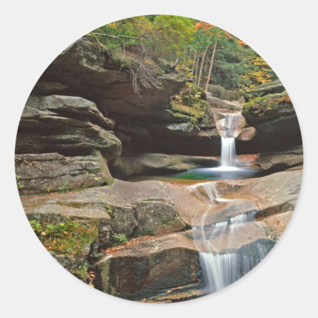 USA, New England, New Hampshire, White Mountains Classic Round Sticker (Front)