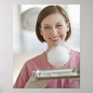 USA, New Jersey, Jersey City, dental assistant Poster
