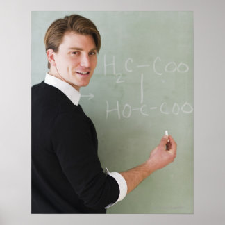 USA, New Jersey, Jersey City, young teacher Poster