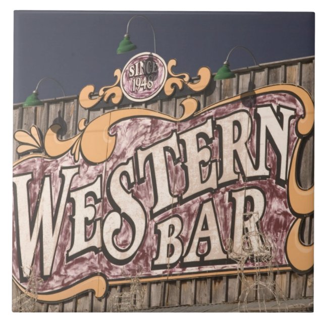 USA, New Mexico, Cloudcroft: Mountain Town (el. Tile (Front)