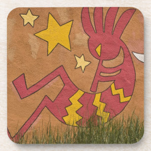 USA, New Mexico, Santa Fe. Wall mural of a Coaster
