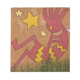 USA, New Mexico, Santa Fe. Wall mural of a Notepad