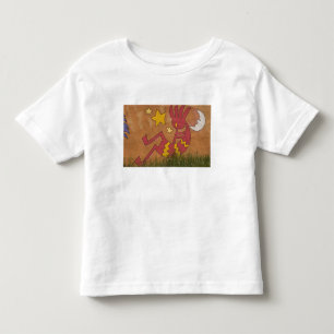 USA, New Mexico, Santa Fe. Wall mural of a Toddler T-Shirt