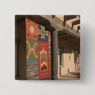 USA, New Mexico, Taos: Navaho Rug Gallery Kit 15 Cm Square Badge