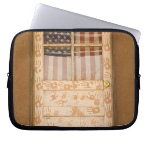 USA, New Mexico, Taos: Taos Indian Pueblo Laptop Sleeve
