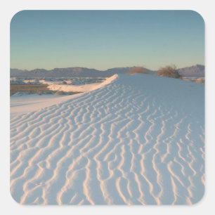 USA, New Mexico, White Sands National Square Sticker