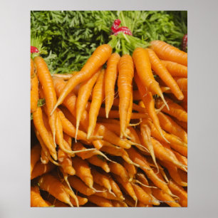 USA, New York City, Carrots for sale 2 Poster