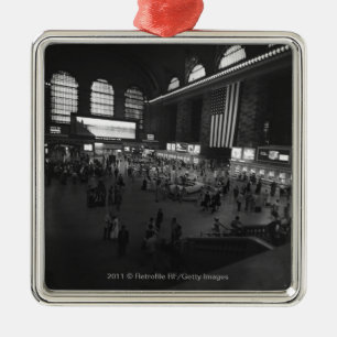 USA New York City Grand Central Station Metal Tree Decoration