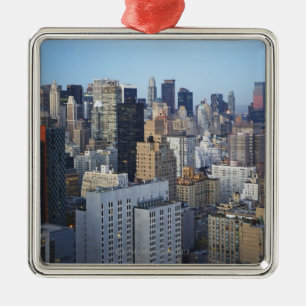 USA, New York City, Manhattan skyline Metal Tree Decoration