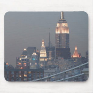 USA, New York City, View of Manhattan Bridge, Mouse Pad