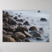 USA, New York, East Hampton. Ocean surf at