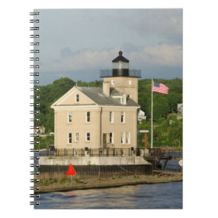 USA, New York, Kingston, Hudson River. Rondout Spiral Notebook