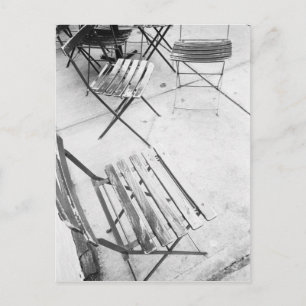 USA, NEW YORK: New York City Cafe Chairs, Postcard
