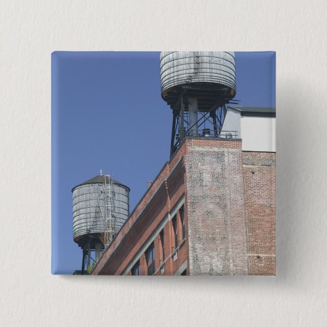 USA, New York, New York City, Manhattan: 5 15 Cm Square Badge (Front)