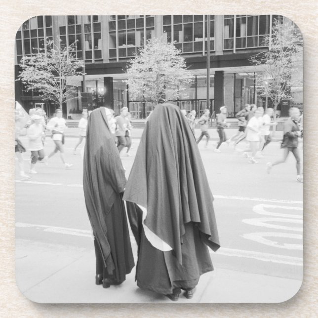 USA, NEW YORK: New York City Nuns Watching NYC Coaster (Front)