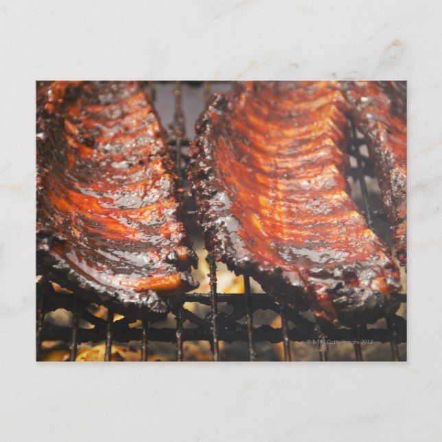 USA, New York, New York City, Spareribs on Postcard (Front)