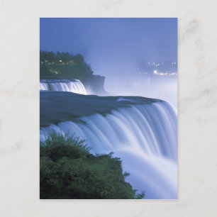 USA, New York, Niagara Falls. American Falls in Postcard