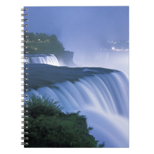 USA, New York, Niagara Falls. American Falls in Spiral Notebook
