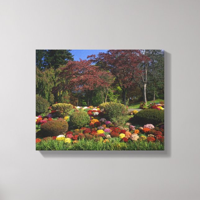 USA, New York, Saugerties, Seamon Park. Autumn Canvas Print (Front)