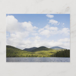 USA, New York State, Adirondack Mountains, Lake Postcard