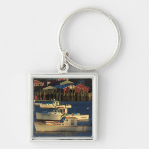 USA, North America, Maine, Bernard, Fishing Key Ring