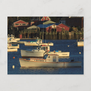 USA, North America, Maine, Bernard, Fishing Postcard