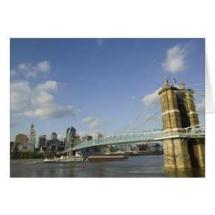USA, Ohio, Cincinnati: Roebling Suspension 2