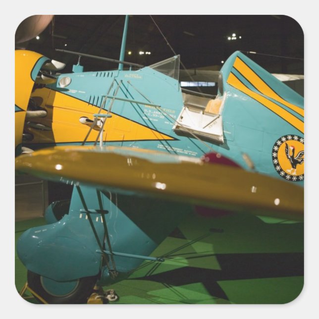 USA, Ohio, Dayton: US Air Force Museum and 2 Square Sticker (Front)