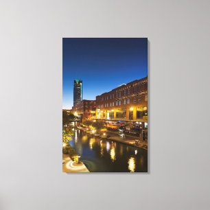 USA, Oklahoma, Oklahoma City, Bricktown Canvas Print