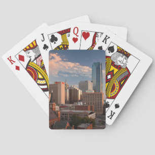 USA, Oklahoma, Oklahoma City, Elevated City Playing Cards