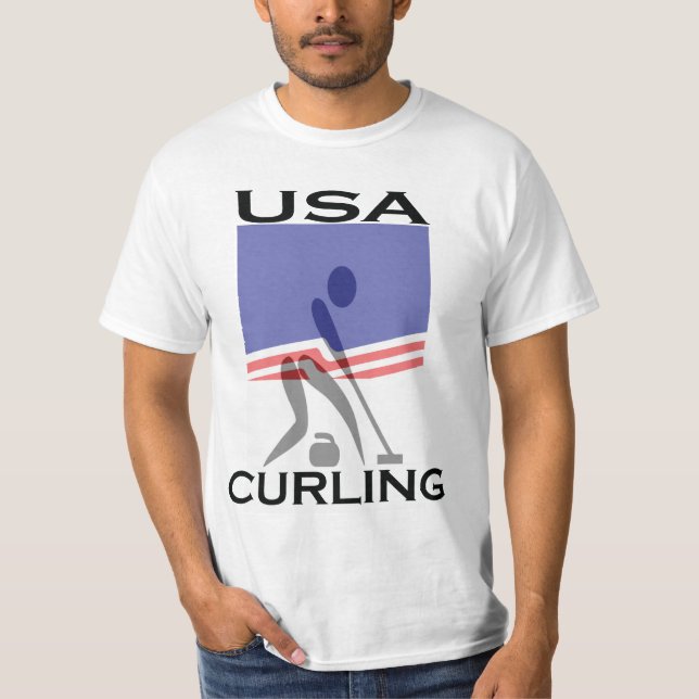 USA Olympic Curling T-Shirt (Front)
