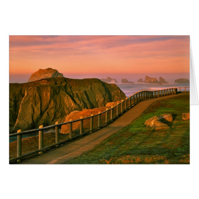USA, Oregon, Bandon. Rocks Viewed From Trail (Front Horizontal)