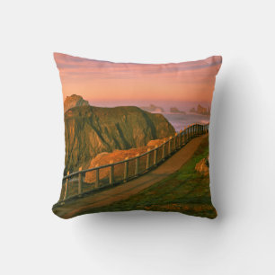 USA, Oregon, Bandon. Rocks Viewed From Trail Cushion
