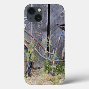 USA, Oregon, Bend. A dilapidated old bike iPhone 13 Case