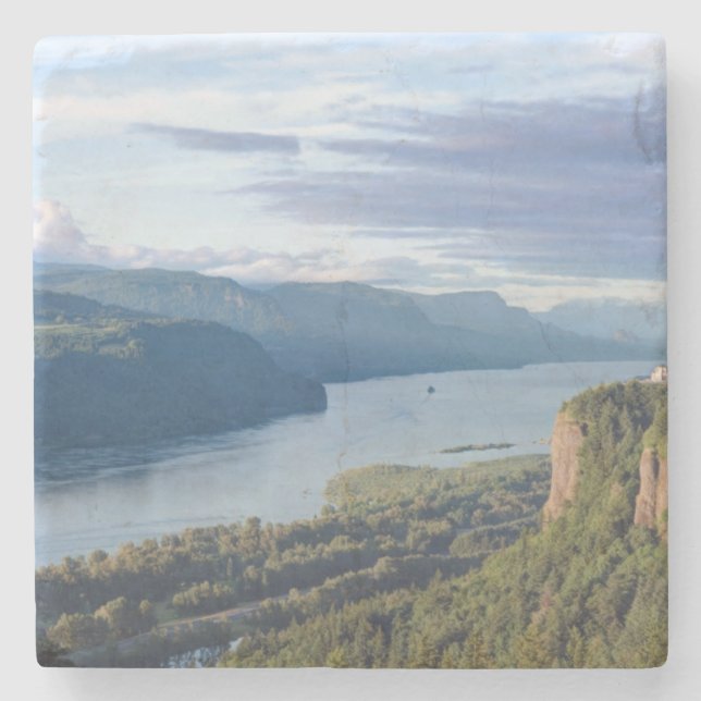USA, Oregon, Columbia River Gorge, Vista House Stone Coaster (Front)