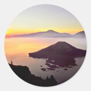 USA, Oregon, Crater Lake National Park 3 Classic Round Sticker