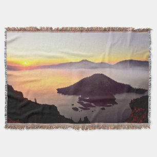 USA, Oregon, Crater Lake National Park 3 Throw Blanket