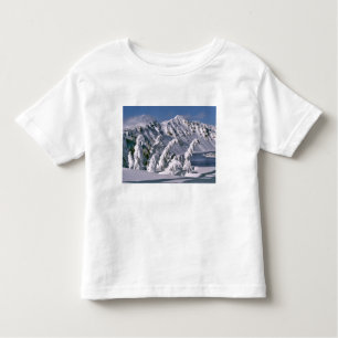 USA, Oregon, Crater Lake NP. Trees bow under the Toddler T-Shirt