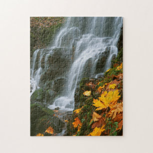 USA, Oregon, Fairy Falls, Columbia River Gorge Jigsaw Puzzle