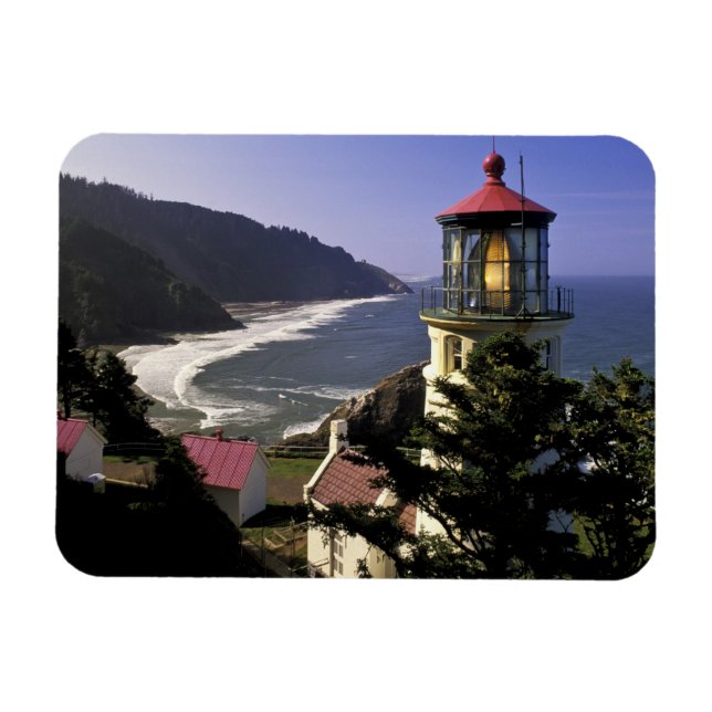 USA, Oregon, Florence. Heceta Head Lighthouse Magnet (Horizontal)