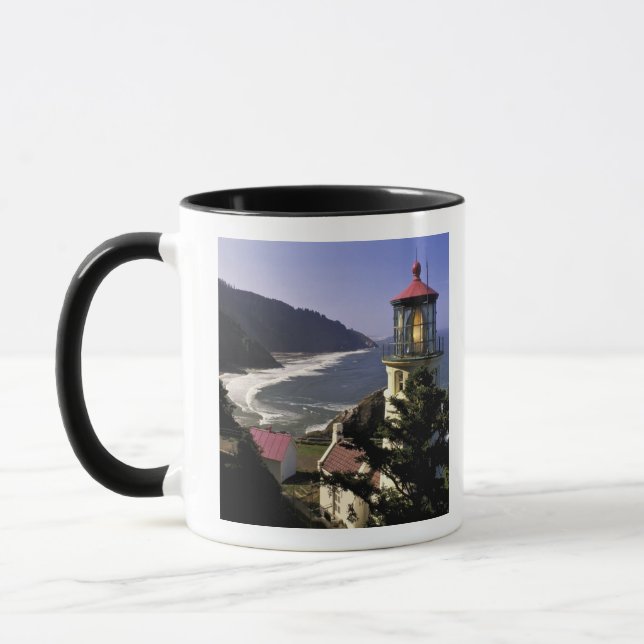 USA, Oregon, Florence. Heceta Head Lighthouse Mug (Left)