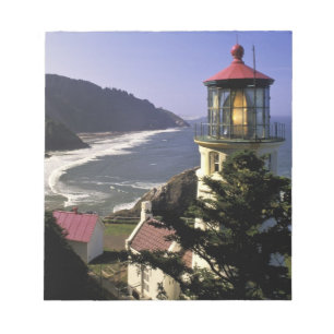 USA, Oregon, Florence. Heceta Head Lighthouse Notepad
