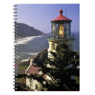 USA, Oregon, Florence. Heceta Head Lighthouse Spiral Notebook