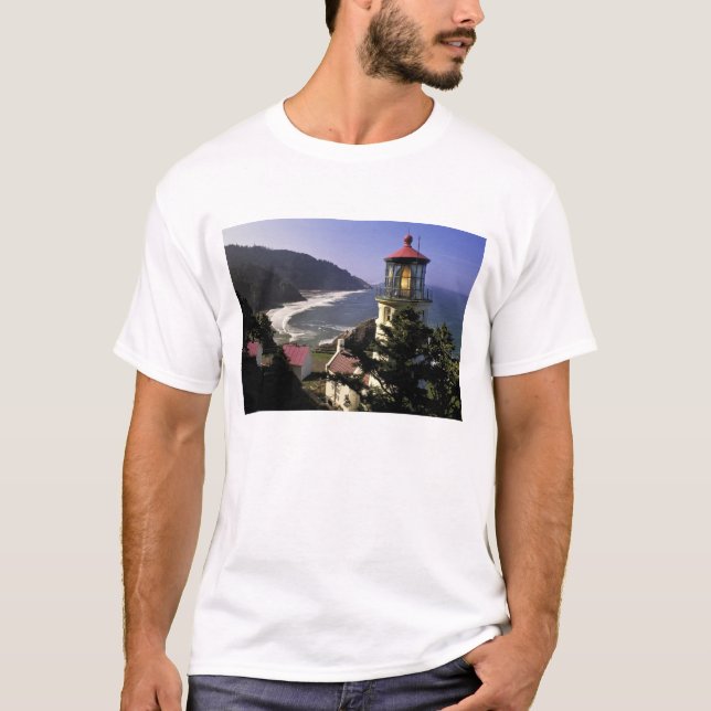 USA, Oregon, Florence. Heceta Head Lighthouse T-Shirt (Front)