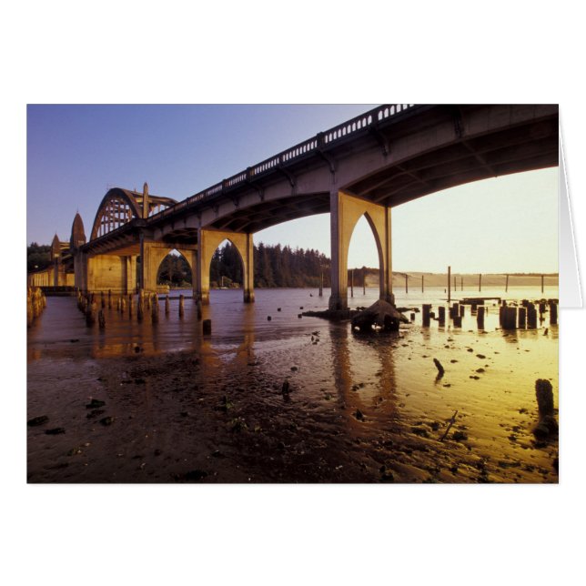 USA, Oregon, Florence. Siuslaw Bridge and (Front Horizontal)