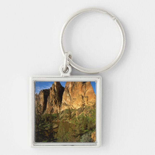 USA, Oregon, Granite Cliffs At Smith Rock State Key Ring (Front)