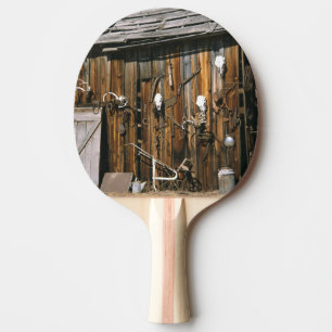 USA, Oregon, Harney County. Old livery stable Ping Pong Paddle